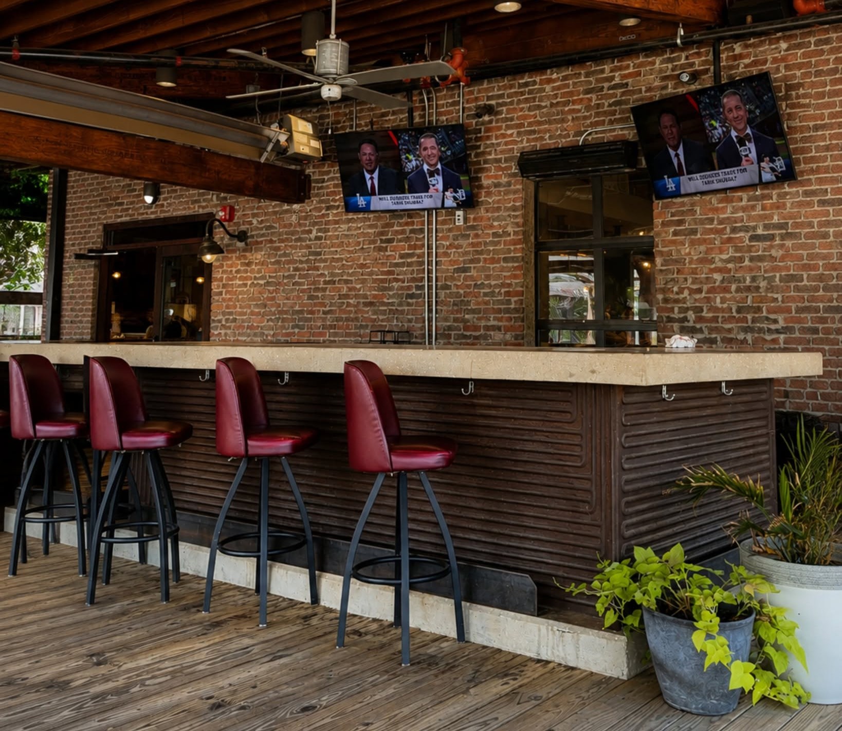 The Argyle Social Covered Patio for Football Sunday Game Day Sports